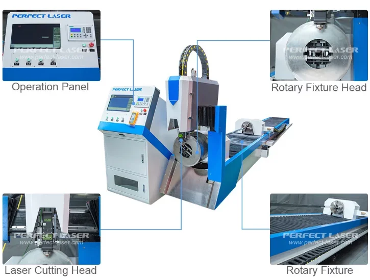 CNC Square Metal Tube Pipe Laser Cutting Machine Metal Pipe Laser Cutter