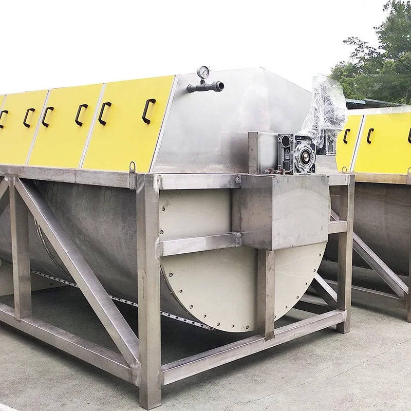 Вращающийся барабанный фильтр из нержавеющей стали 304, система фильтрации для аквакультуры, вакуумный барабанный фильтр для системы рыболовного хозяйства RAS