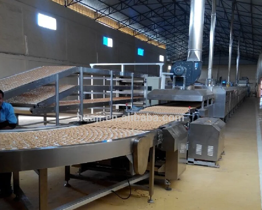 SINOBAKE Full Automatic Biscuit Making Machine Soft and Hard Biscuits Plant Biscuits Machine Maker