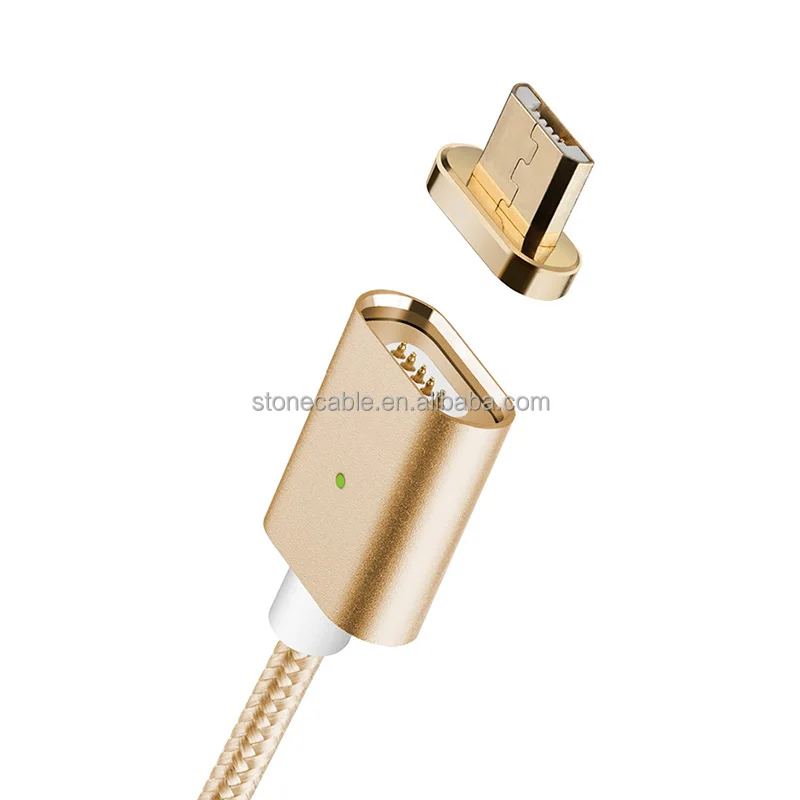 
 Магнитный кабель Micro USB 1 м, нейлоновый плетеный шнур для синхронизации данных и зарядки для смартфонов Android Samsung OPPO HTC Google Huawei  