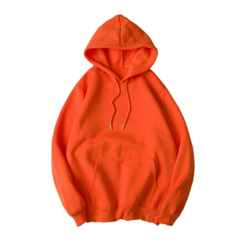 orange hoodie plain