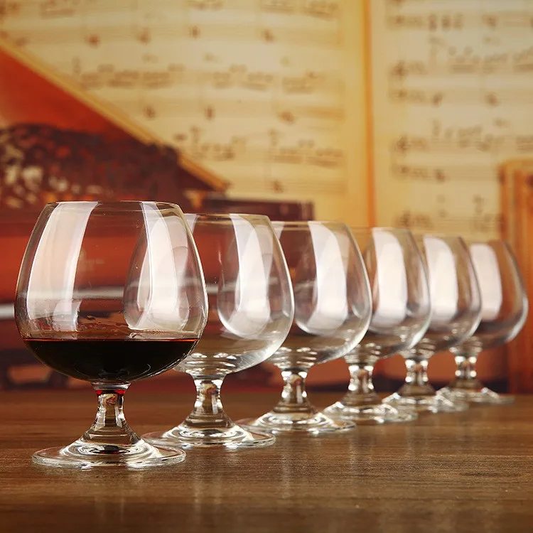 HUAHANGNA Short Stem Brandy Snifter Set of 4 – 8 OZ