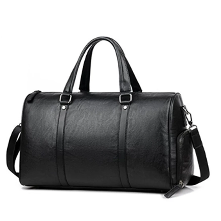 leder duffle bolsa