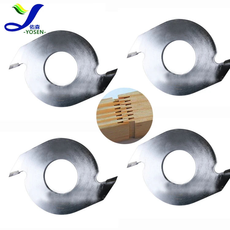 YOSEN Tenon Woodworking Cutter Head 4.0*160 2 Teeth Finger Joint Cutter Knife for Woodworking Tools Hand Knife