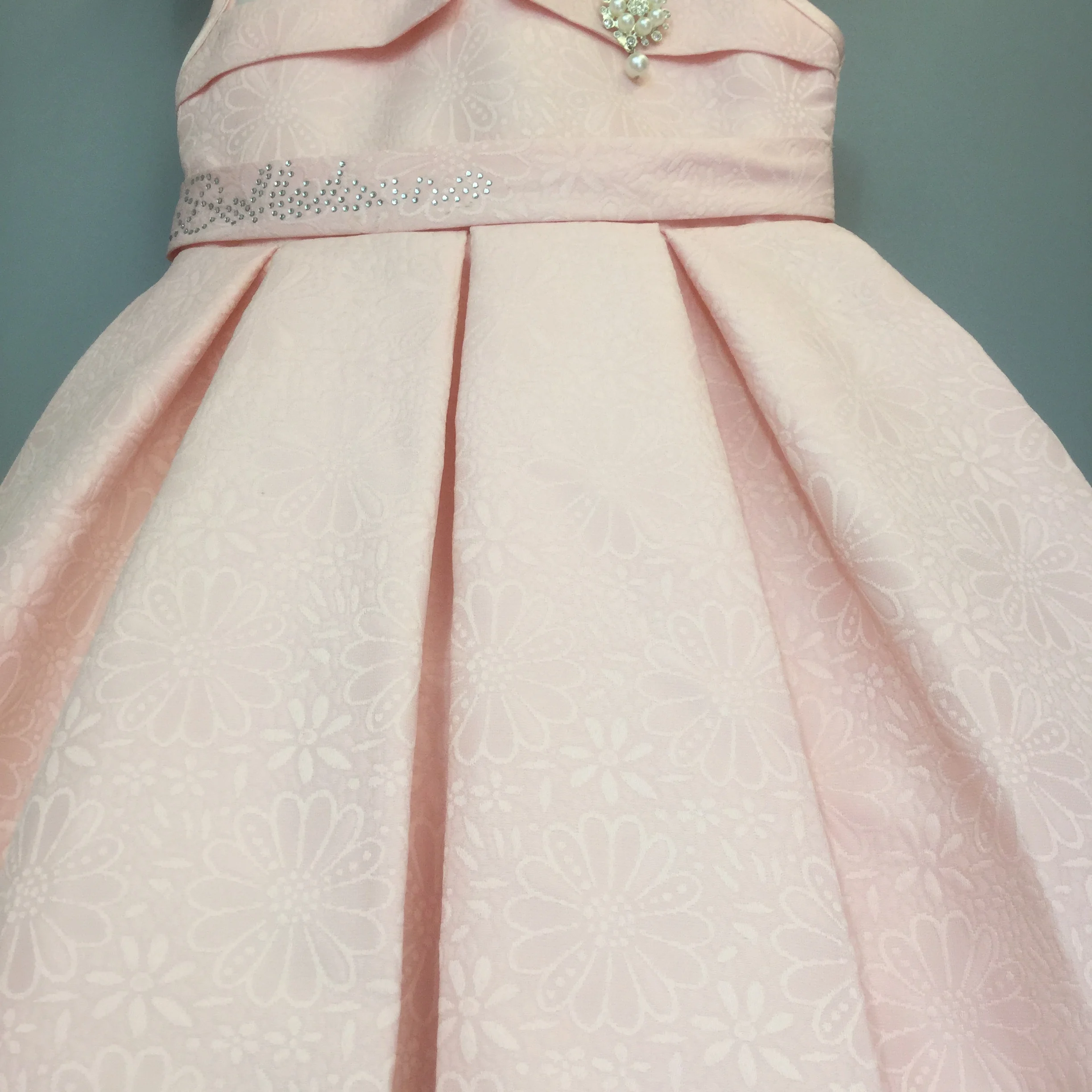 
 Индивидуальные Розовый цвет дети лето без рукавов дети девушка платье  