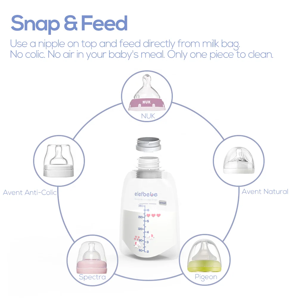 Breast Milk Storage Bag,Easy To Use Milk Storage Bags For Breastfeeding