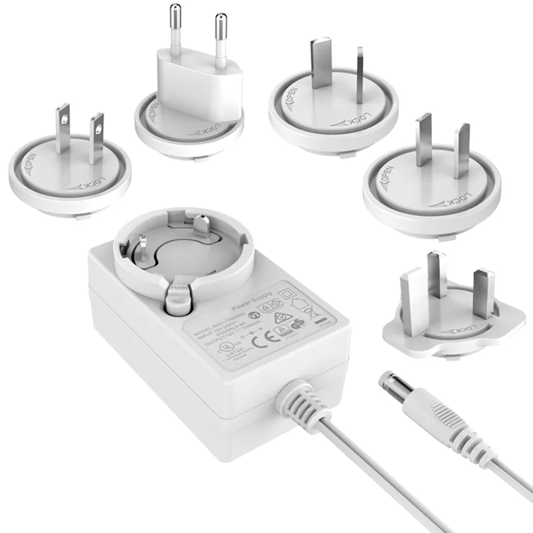 Multiple Interchangeable Plug Switch Adaptor 12v 1a 2a 3a 4a 5a Ac Dc Power Adapter 12 Volt Dc 1a Power Supply 1000ma