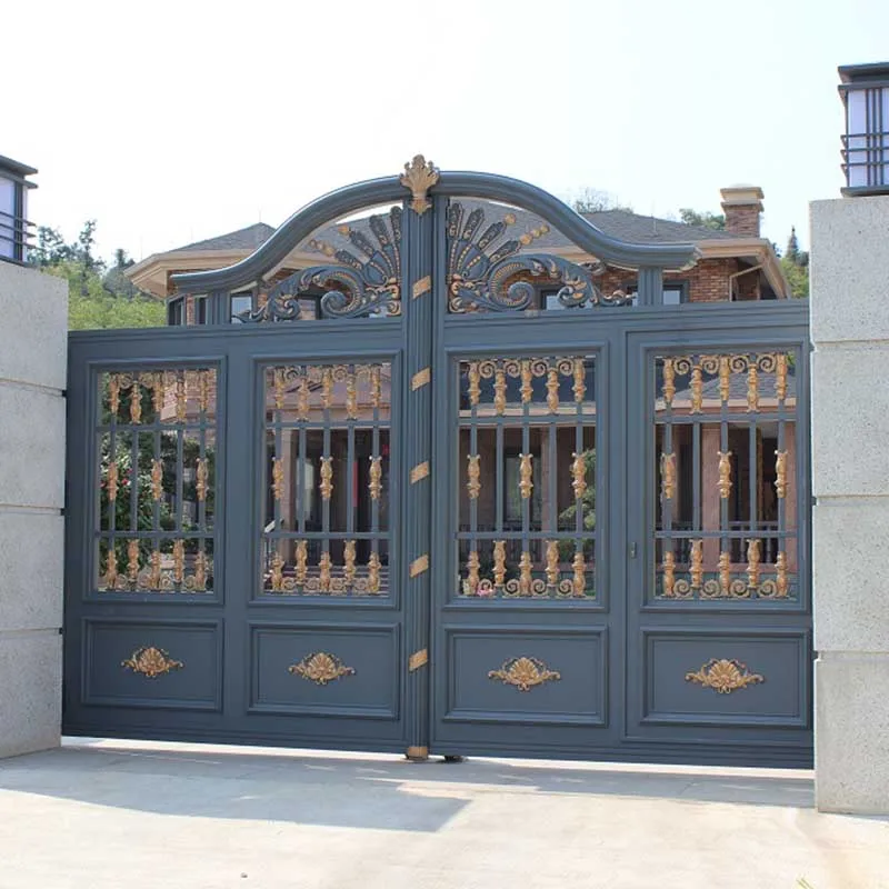 Factory Prices Swing Open Wrought Iron Gate  Driveway Gate
