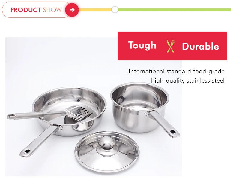 15 PCS Induction Bottom Cookware Sets Stainless Steel Kitchen Pots and Pans