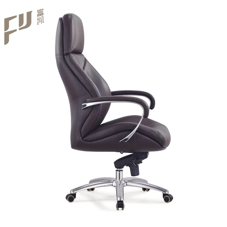 мебель производитель высокая спинка дизайн вращающийся искусственная кожа коричневый босс исполнительный офисный стул