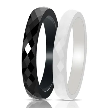 New Design Couple Jewelry Cheap Wholesale Price Simple Ceramics Ring Jewelry