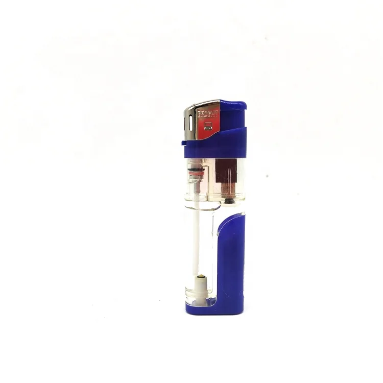 can a cigarette light gas Factory Wholesale Refill Valve Butane Gas Cigarette Lighter With LED Light