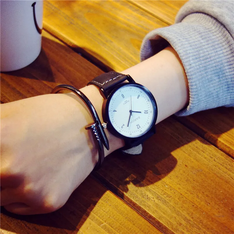 Student Function Formula Geometry Quartz Watches Men Women Couples Lover Casual Pu Leather Wristwatches