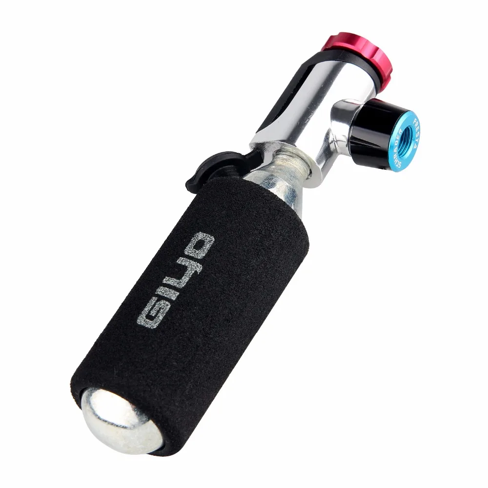 Co2 Pump for Bicycle Schrader Presta Adapter Bike Pump Inflator Aluminum Mini Hand Bicycle Pumps NO Co2 Cartridge