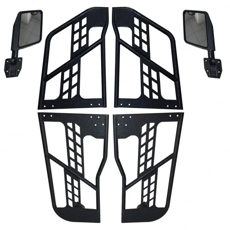 Lantsun J196 стальная полудверь для джипа для Wrangler JK 4 дверная трубчатая дверь с зеркалами и замками без петель