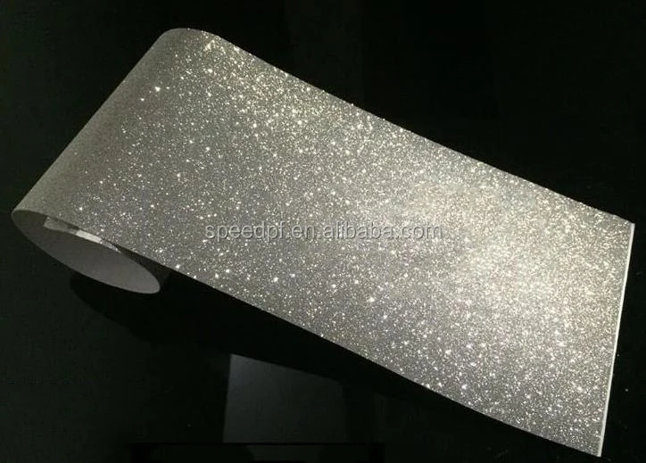 Set di 5 pellicole adesive con ologramma autoadesive con glitter in