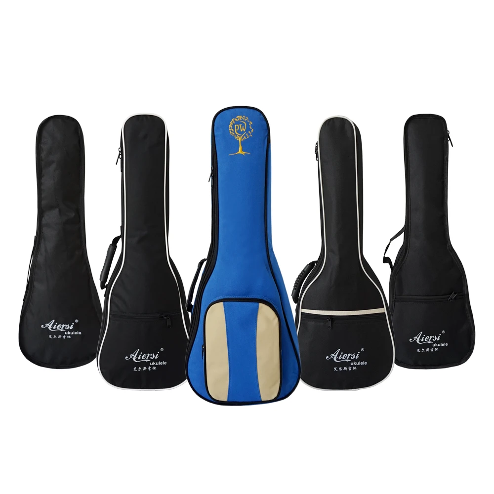 Wholesale Price Custom logo Padding Colour Oxford Cover Musical Bag for soprano Concert Tenor Ukulele Carrying Case for Sale