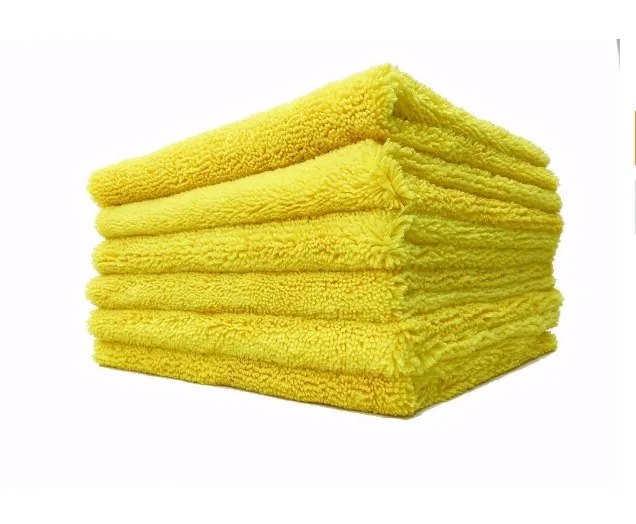 Super Thick Plush microfiber car wash towel edgeless