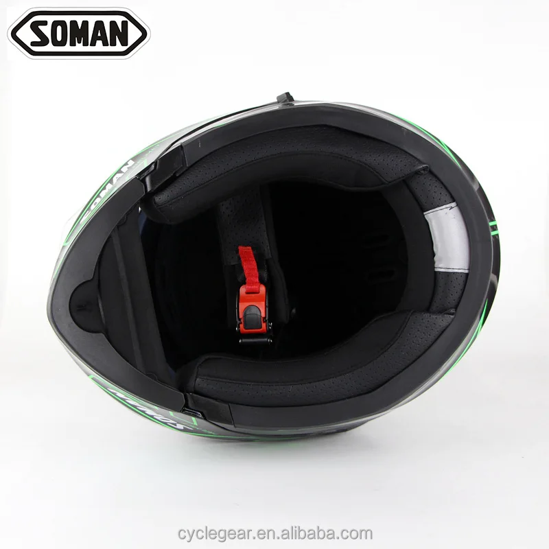 DOT Approved Double Lens Motorcycle Helmet Flip-Up ABS Casco for Street Bike Riding Soman SM955 Capacetes