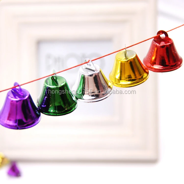 colorful metal jingle bells small loose