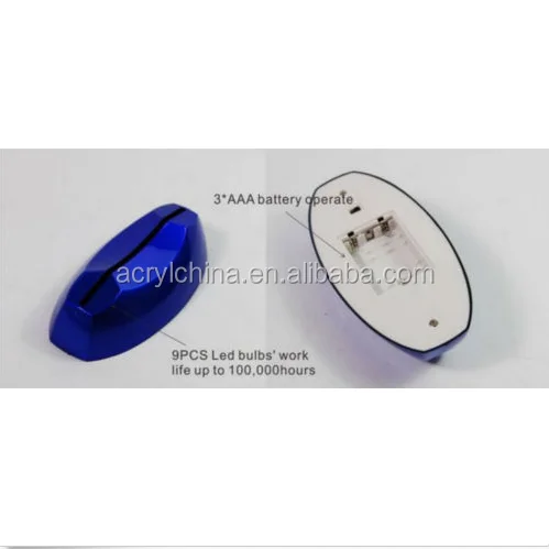 Acrylic Flashing Led Light Table Menu Restaurant Card Display Holder Stand