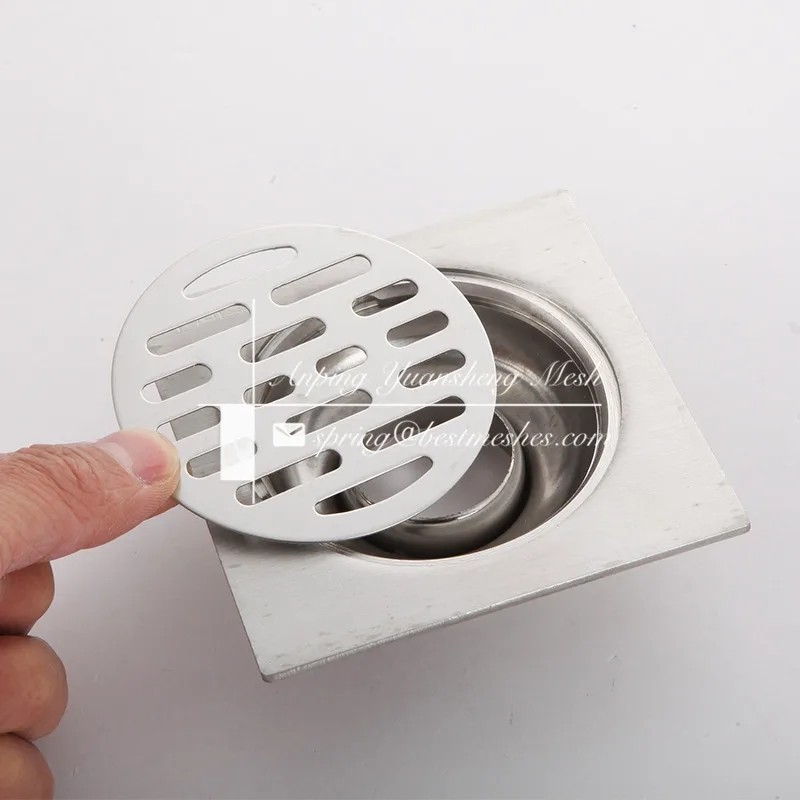 Circular SUS 304 Floor Drain Cover for Bathroom Drainage Pipe