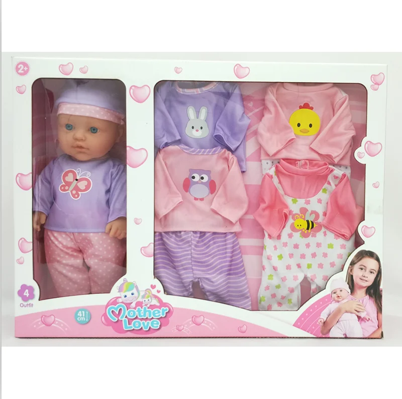 Muñeca Bebé Lili De Kinderplay – 41 Cm, Cuerpo Suave Y Realista, Sonidos Al Presionar, Incluye Chupete Y Ropa Lavable, Para Niños +3 Años