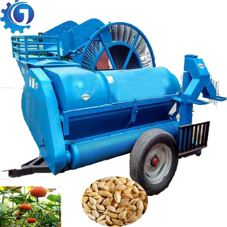 Large Capacity Automatic Pumpkin & Watermelon Harvester Seed Separator with Gear Core Components for Garlic Potato Corn
