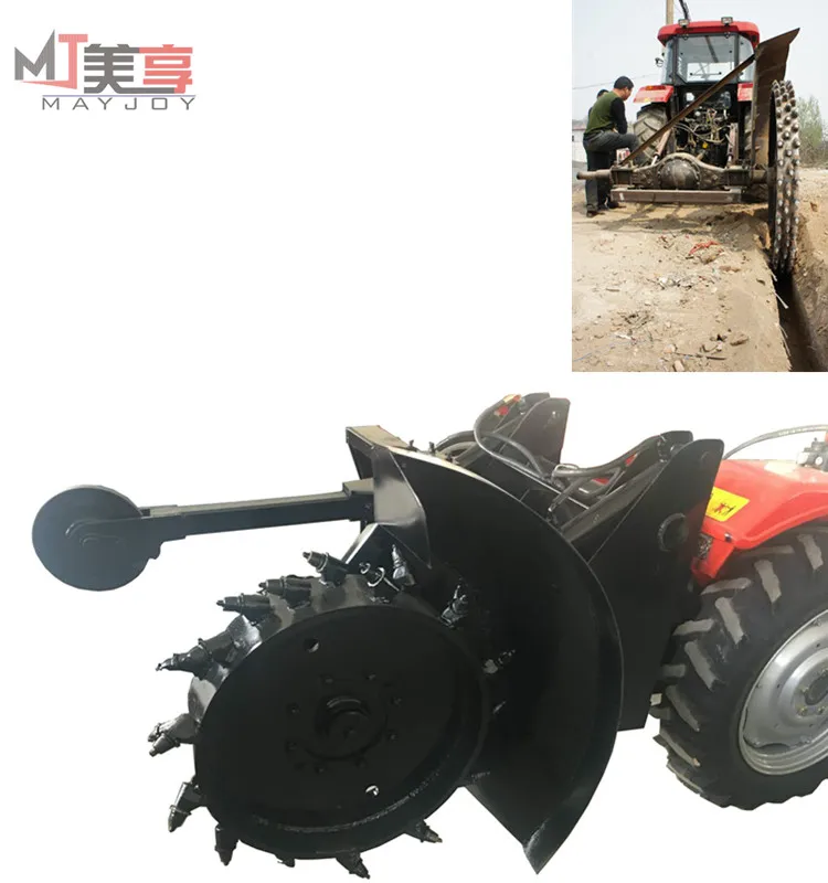 High Quality Pto Ditch Machine Tractor Trencher with CE for Sale