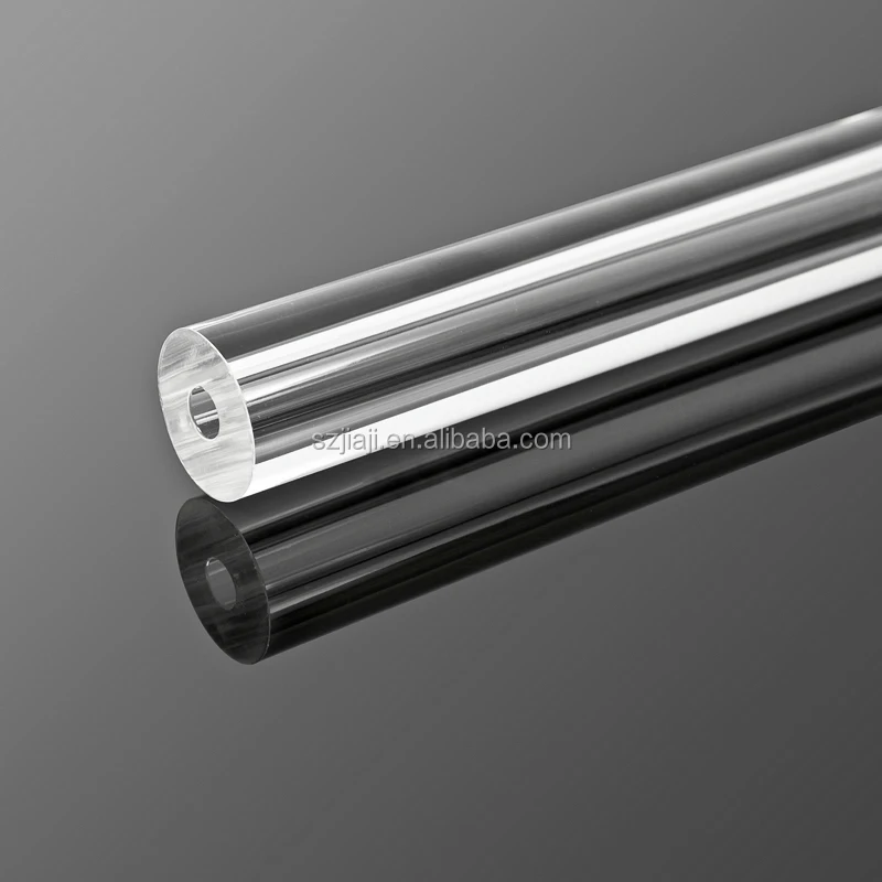 sourcing map 10mmx200mm Transparent Transparent Solide Acrylique Triangle Barre PMMA Barre 2Pcs