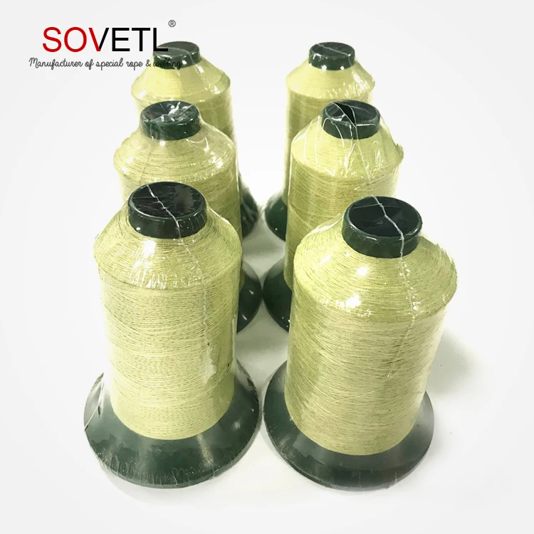 Super High Temperature Resistance Aramid Stainless Steel Wire Sewing Thread For Heat Preservation Quilt