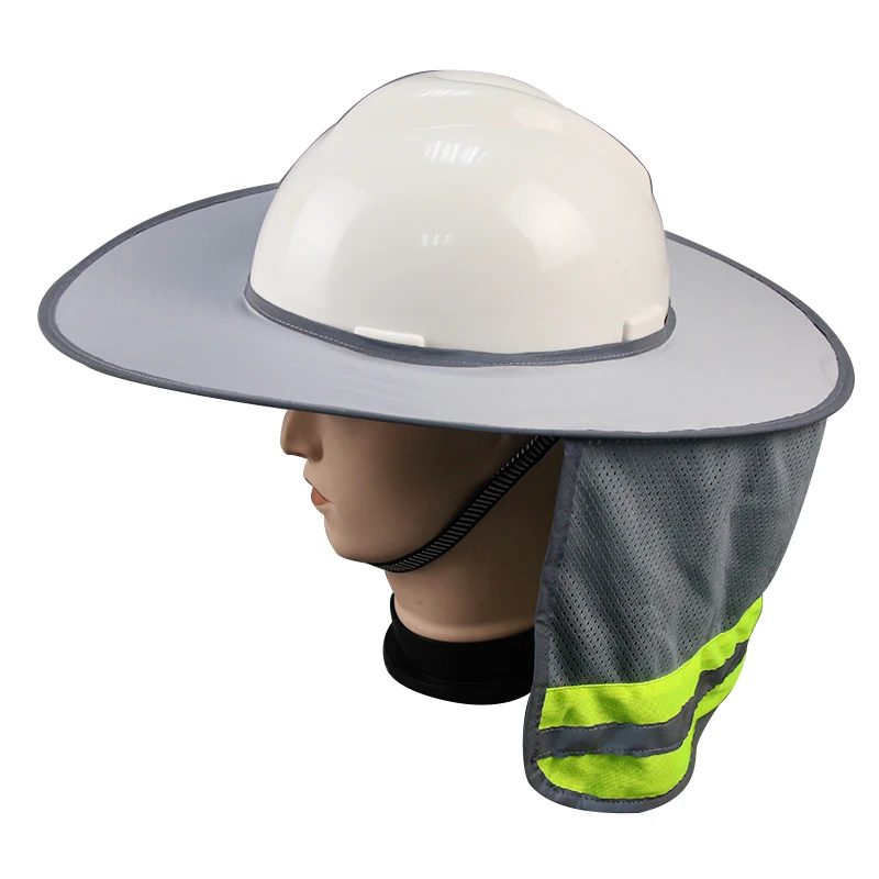 Full Brim Mesh Sun Shade Protection Reflective Hard hat Sun Shield 