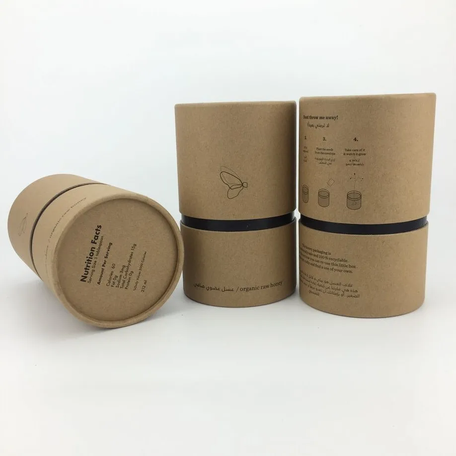 10 Tubes En Papier Kraft Avec Couvercles - Pour Thé, Confiserie, Bijoux, Stockage élégant