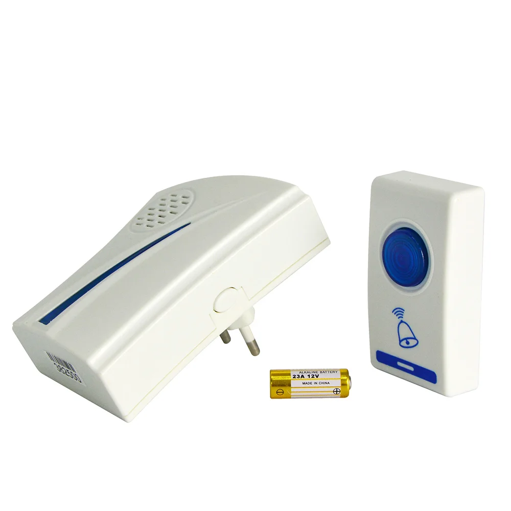 Over 15years Experience Factory Control 100M DC Apartment Doorbell Chinme Wireless Door Bell with 32pcs Classical Music