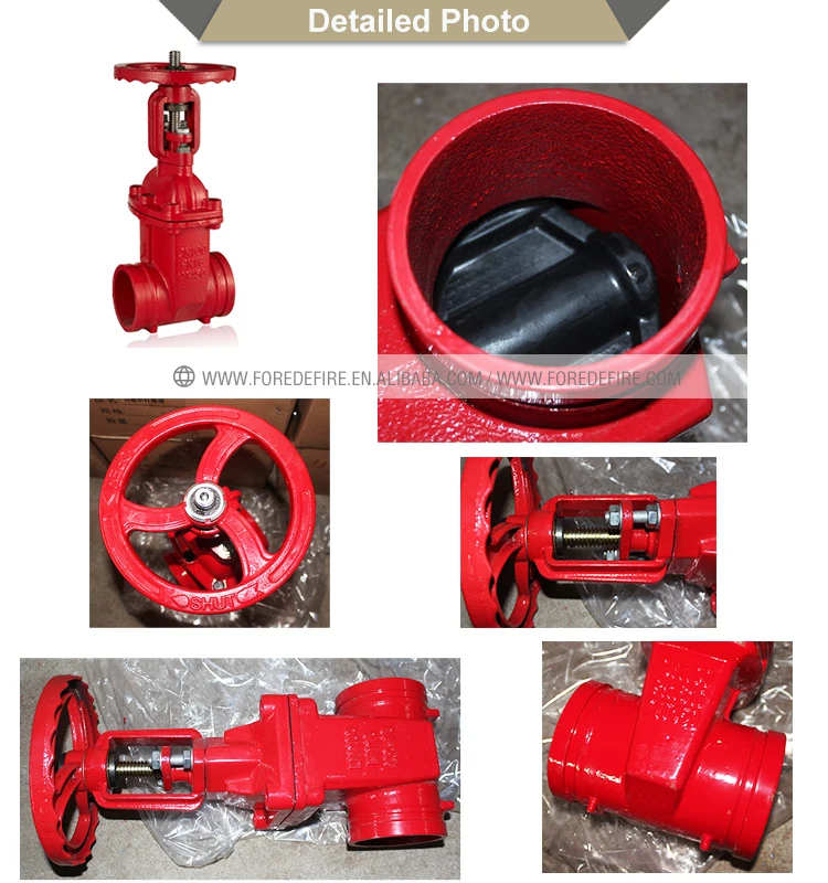Forede Os&y Groove End Rising Stem Fire Gate Valve 6" Tyco For Fire Fighting Buy Rising Stem