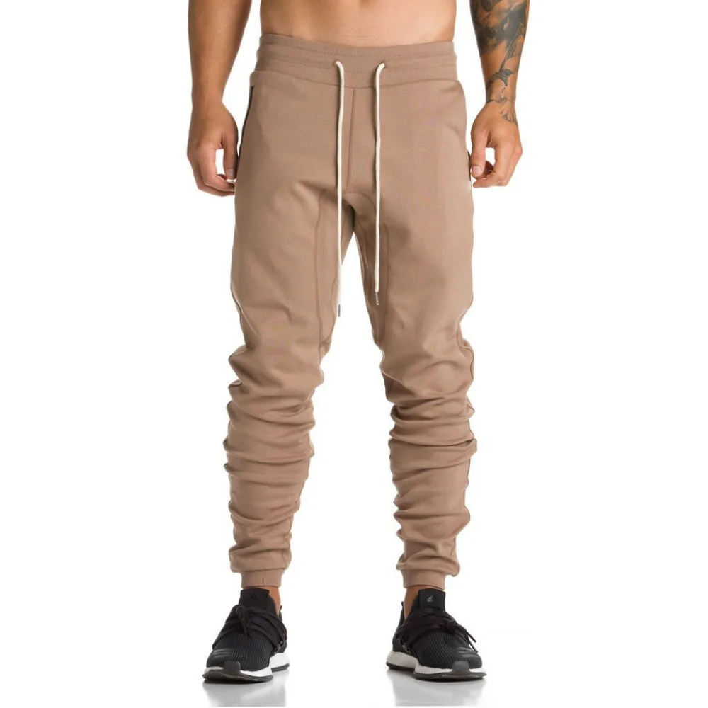khaki track pants