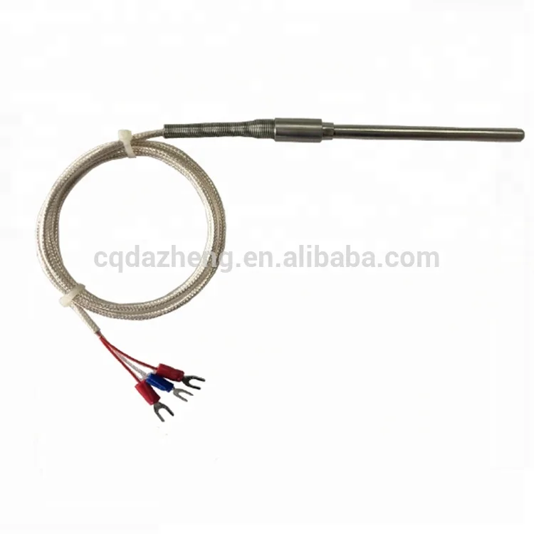 4-Wire Pt100 RTD Temperature Sensor IP65 Rated Customizable Length OEM Support CE Certified