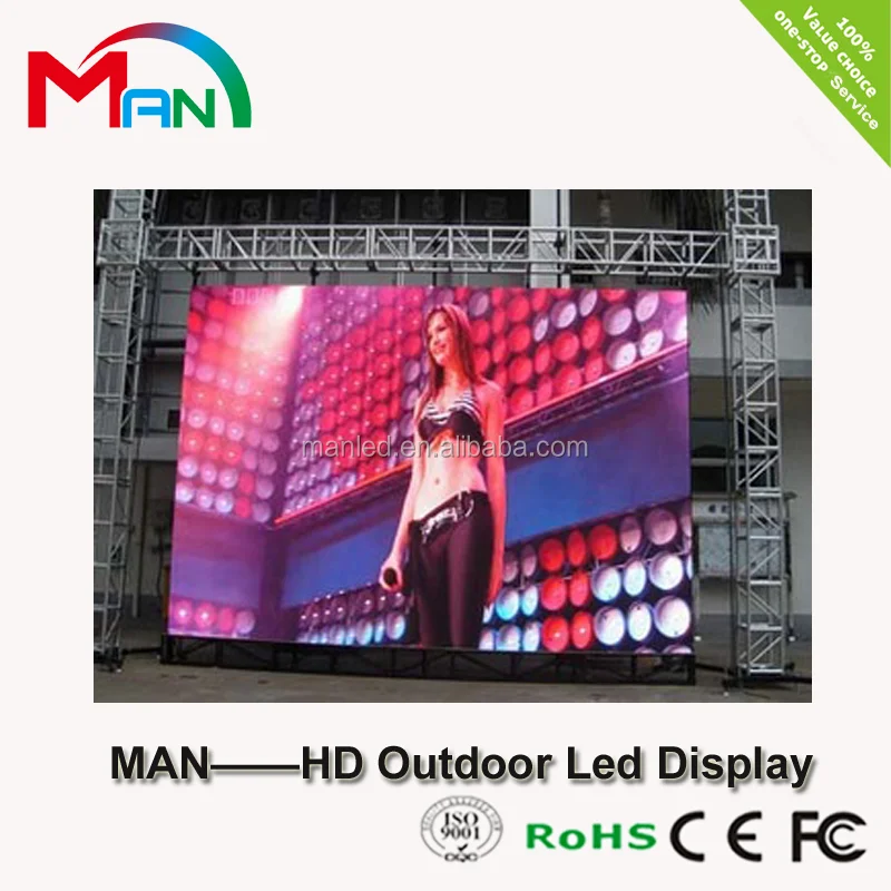 Hd Full Color Led Display Video Board Led Wall Display Screen Panel Korea Price in India Outdoor Maan-p6-led Display RGB P6mm