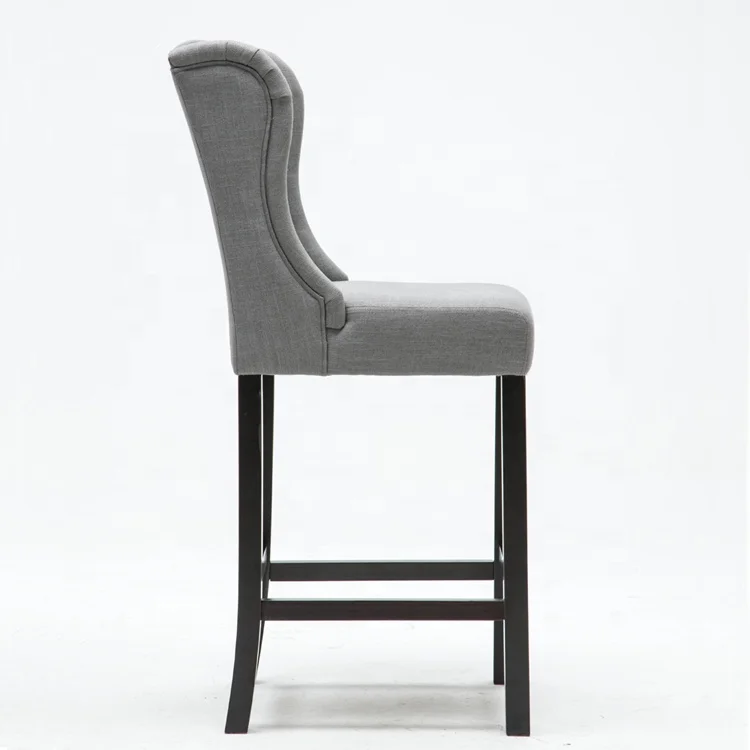 Cheap Modern Design Wooden Velvet High Quality Kitchen Seat Bar Stool Chairs Set for Sale