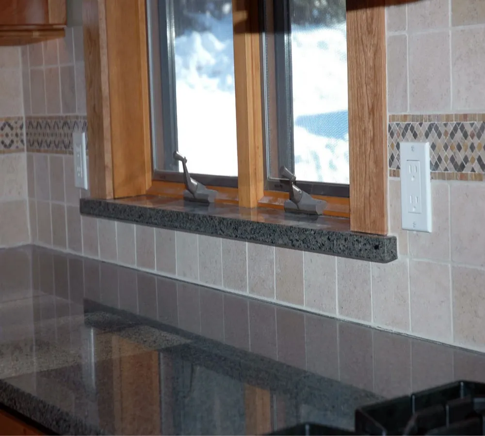 Granite Window Sill In Kitchen