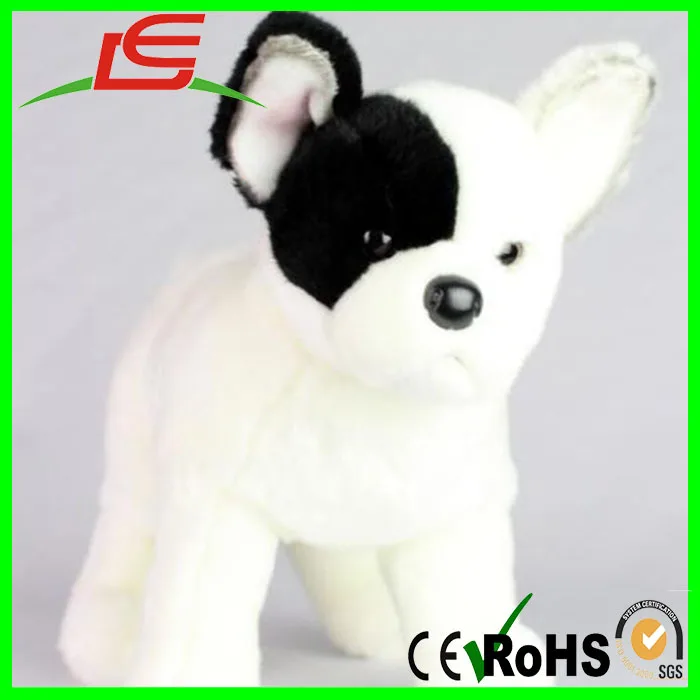 commercio all'ingrosso bianco morbido peluche bulldog francese morbido bulldog  francese