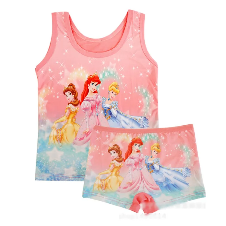 Принт с героями мультфильмов детские трусы-боксеры для девочек рисунком комплект нижнего белья в комплекте трусики детское нижнее белье шорты маленьких детей; Трусы пижамы детей возрастом от 2 шт./компл.