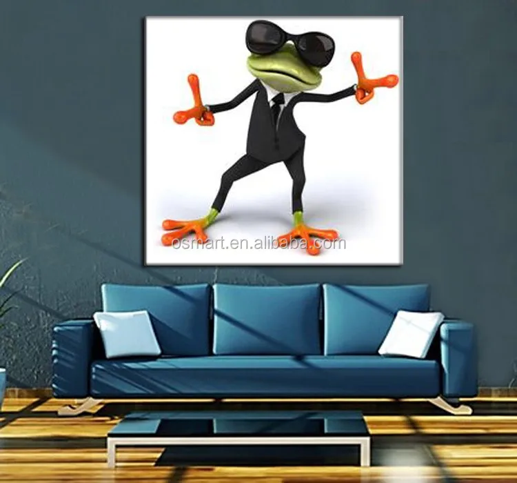 Cheap Oil Paintings On Canvas Wall Art Handmade Wall Picture Funny Animals  Oil Paintings Frog Oil Paintings 3d Wallpaper - Buy Photo Paper Picture Art  Wall Art Funny Animals,Handmade Wall Picture Funny