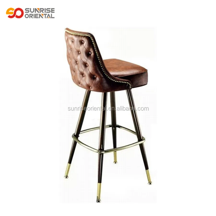 High Quality bar Stools Wood and Leather bar Stool Factory Sale Directly