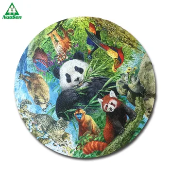Adult Games 500 pieces Panda Printing Art jigsaw puzzle With box packing