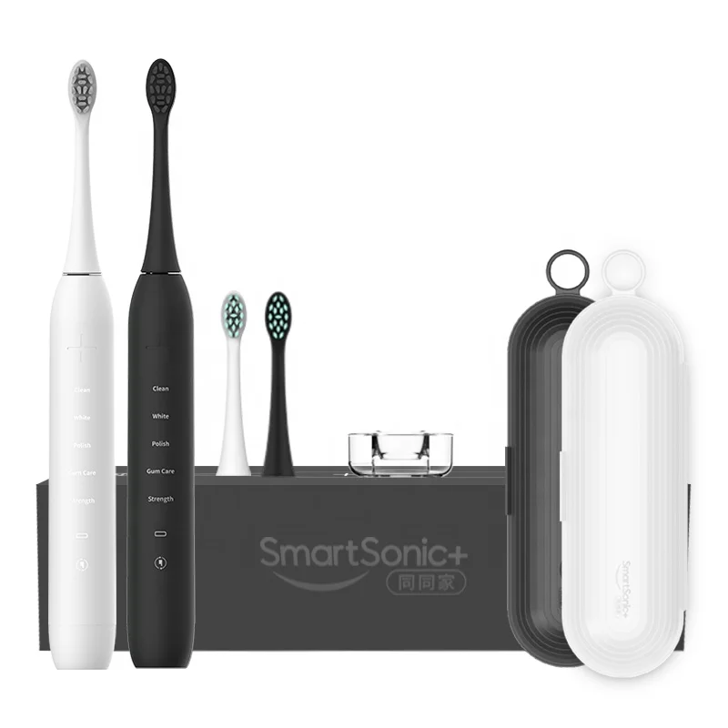 Электрическая зубная щетка Smartsonic IPX7 с двойной беспроводной зарядкой и держателем
