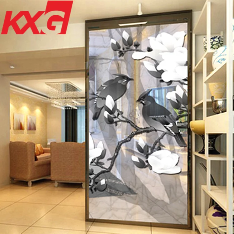 Custom Made Good Quality Digital Printing Tempered Glass for Door Art Glass