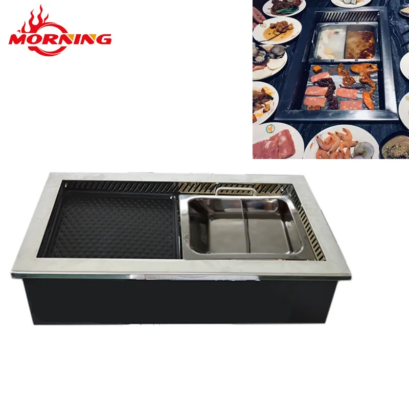 Best selling korean bbq grill commercial tabletop charcoal grill yakiniku grill table for restaurants