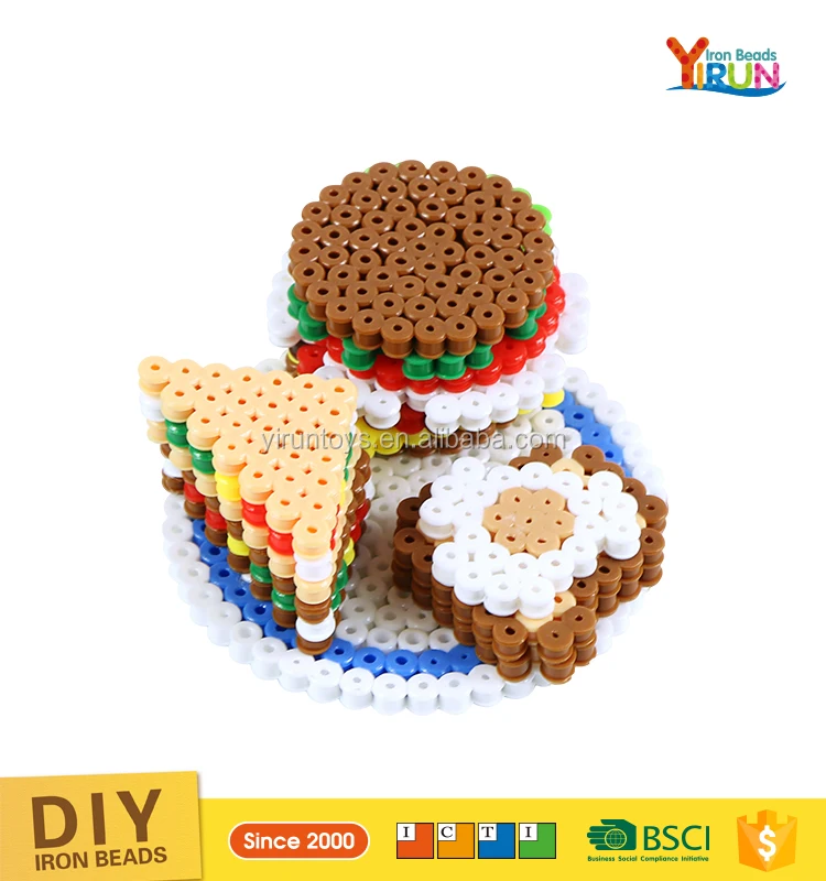 Популярные игрушки для детей DIY бусы Прямые продажи пластиковых головоломки гладильная бусинами