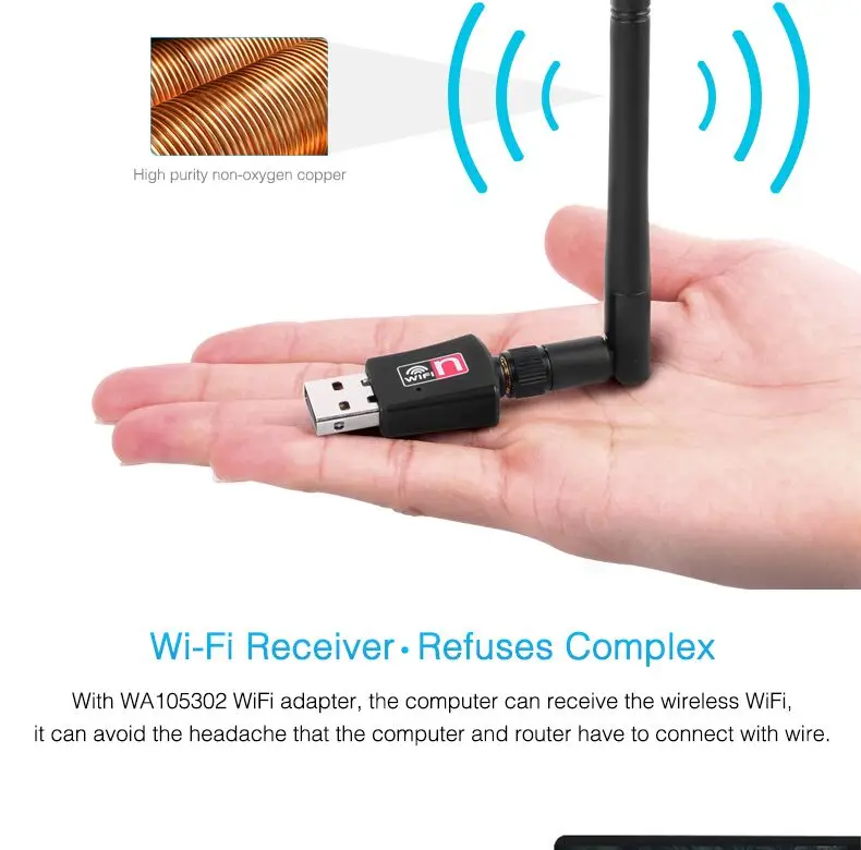 300Mbps Realtek  RTL8192 CU Mini usb wifi adapter wlan stick with  antenna  for laptop desktop Raspberry PI